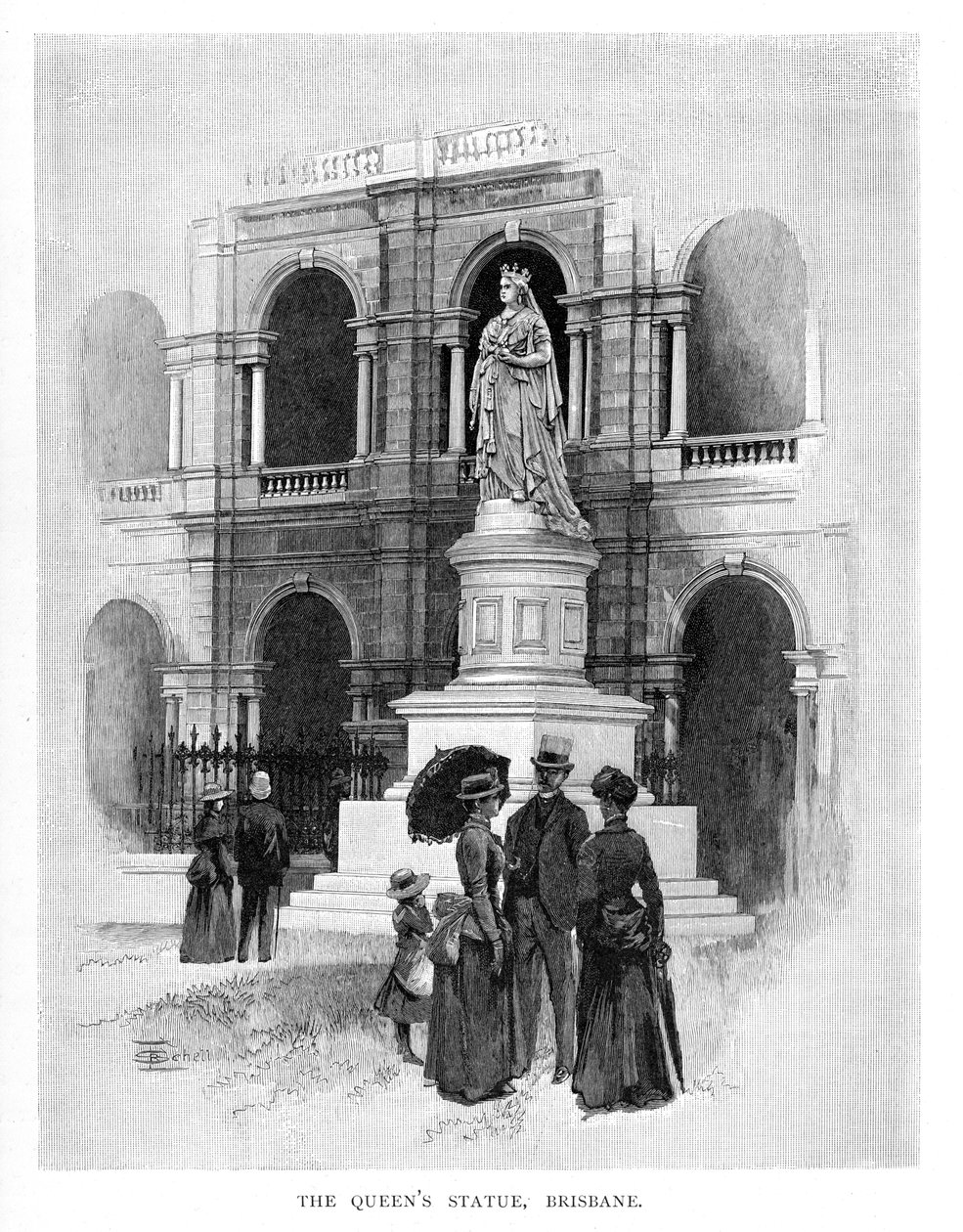 The Queens Statue, Brisbane, Australia, 1886 tekijältä Unbekannt