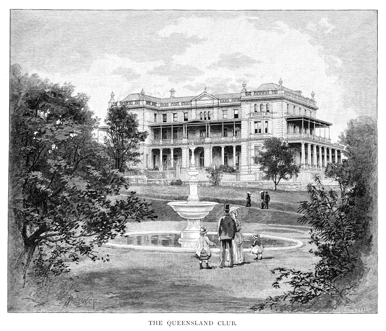 Queensland Club, Australia, 1886 tekijältä Unbekannt