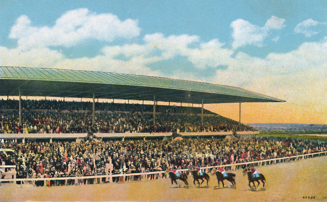 Kilparata, Hialeah, lähellä Miamia, Florida, Yhdysvallat, 1930-luku. tekijältä Unbekannt