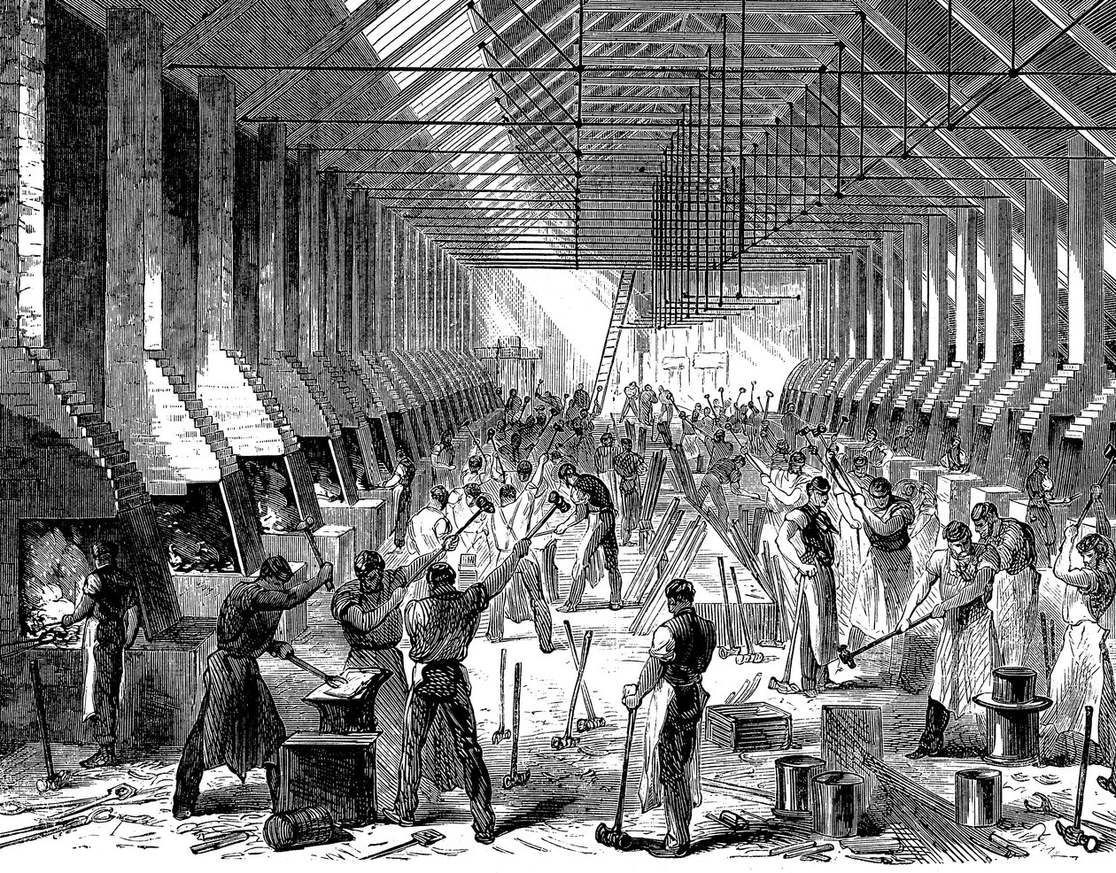 The Railway Carriage Companys toimii, Oldbury, West Midlands, 1869 tekijältä Unbekannt