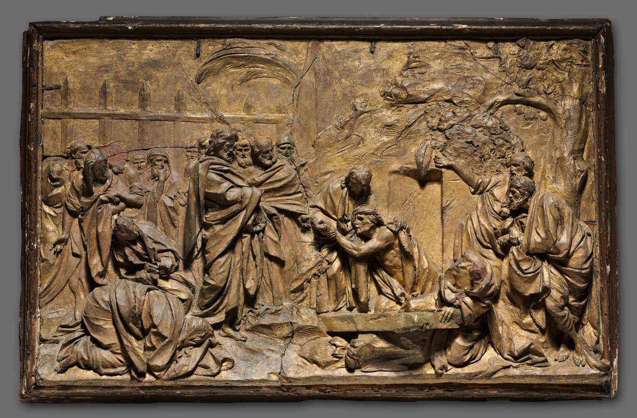 Lasaruksen herättäminen, n. 1725-50. tekijältä Unbekannt