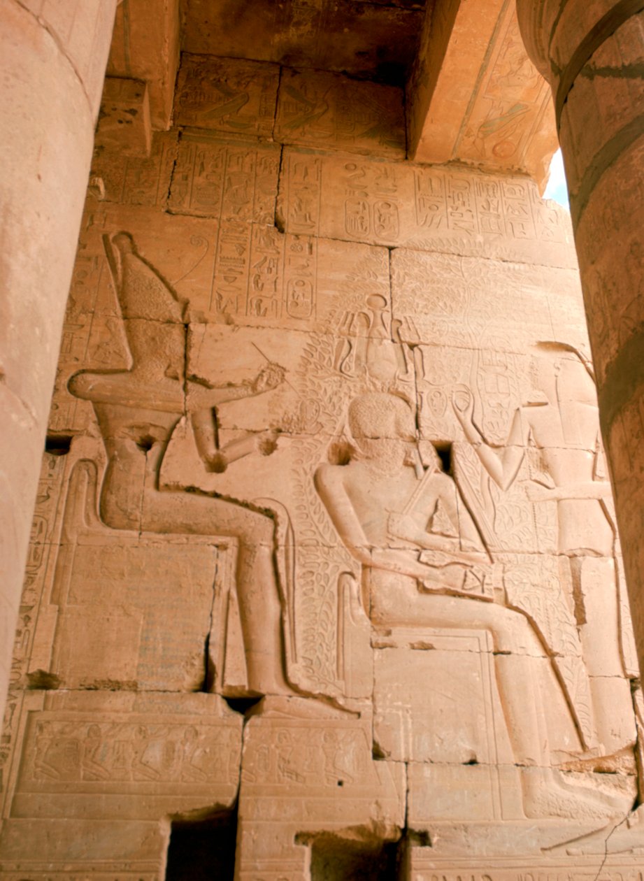 Ramesseum, Luxor, Thebes, Egypti, 1900-luku tekijältä Unbekannt