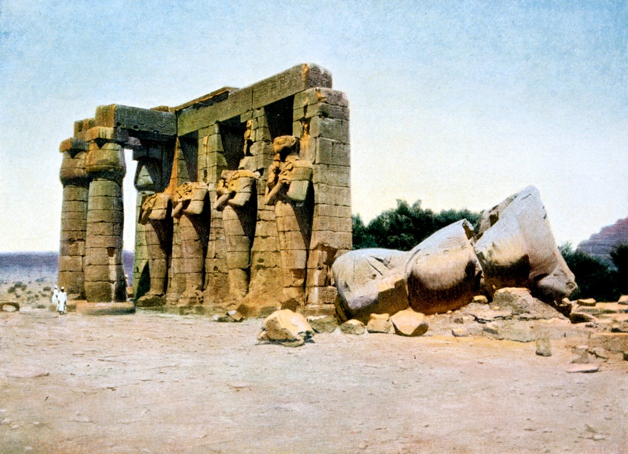 Ramesseum, Thebes, Egypti, 1900-luku tekijältä Unbekannt