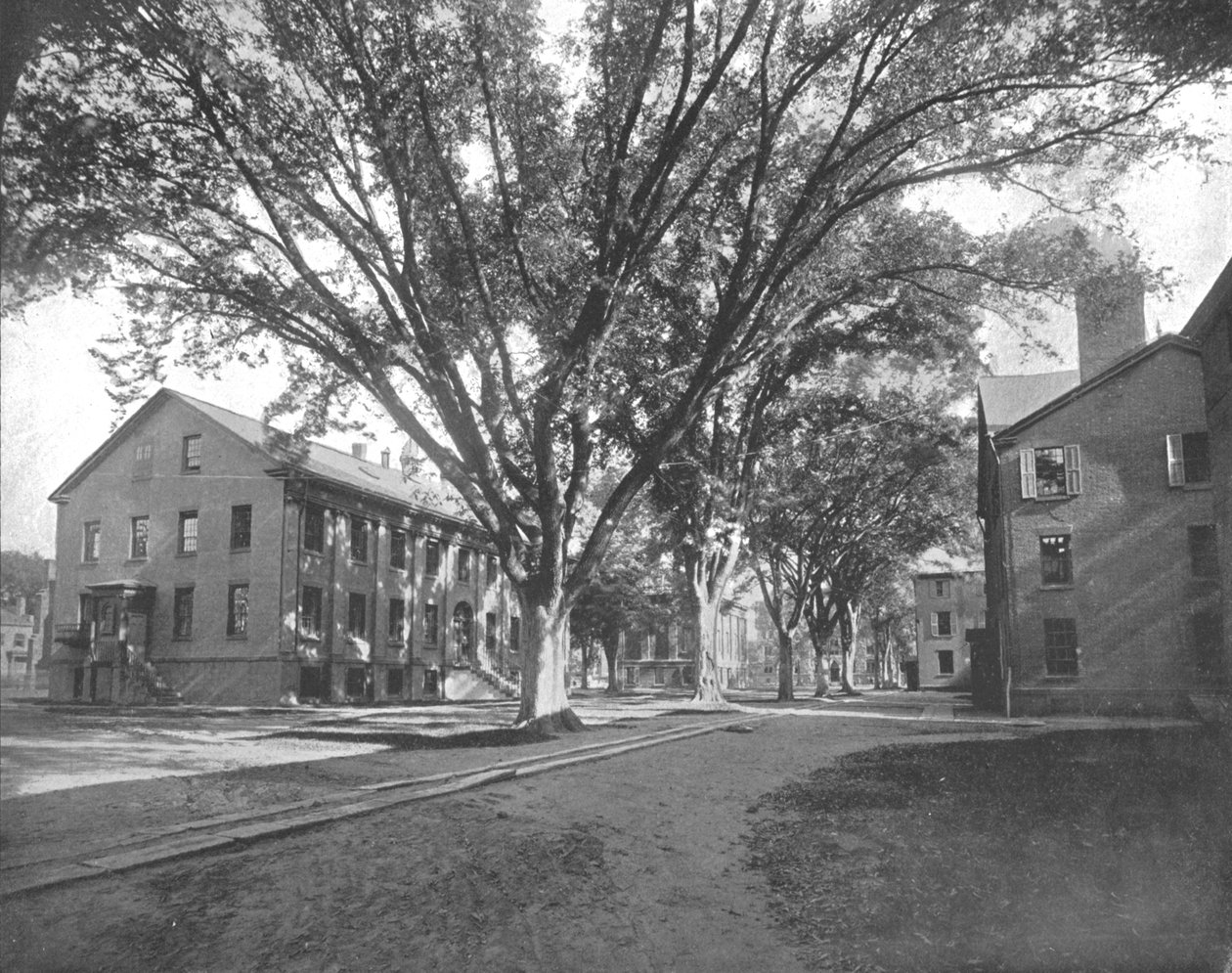 Reading Hall ja Treasury, Yale College, New Haven, Connecticut, USA, n. 1900. tekijältä Unbekannt