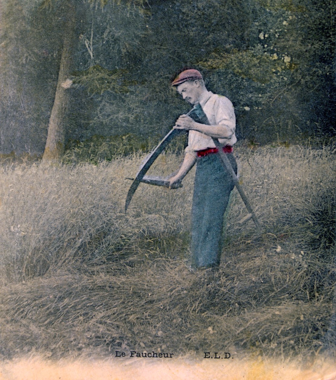 Viikatemies, c1900 tekijältä Unbekannt