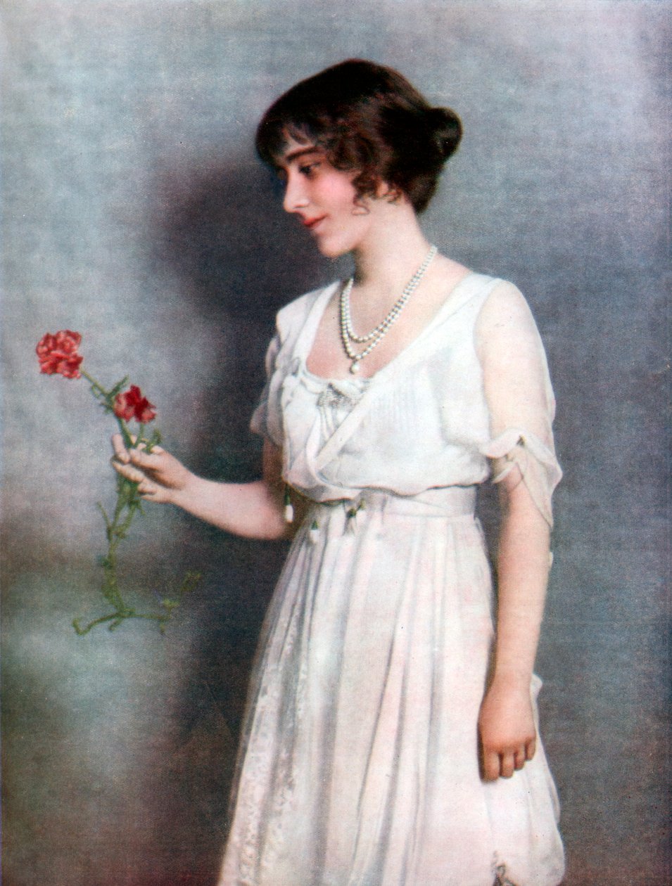 Punainen neilikka, Lady Elizabeth Bowes-Lyon, 1923 tekijältä Unbekannt