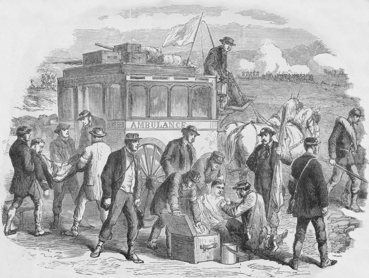 Punaisen Ristin Seura työssä Pariisin ulkopuolella, 1870, 1884 tekijältä Unbekannt