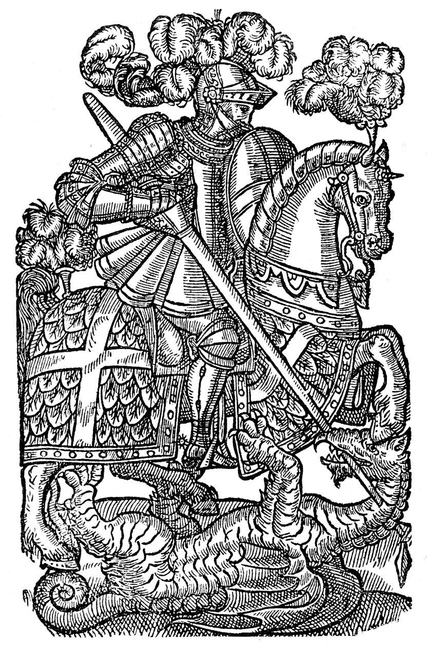 Punaisen ristin ritari, 1598, 1893 tekijältä Unbekannt
