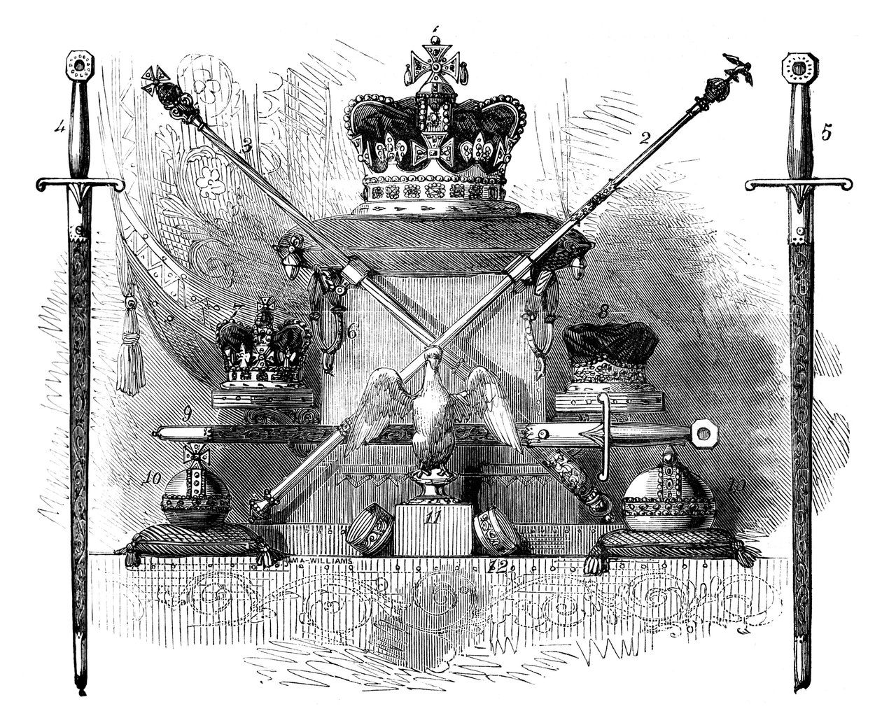 The Regalia of England, c1820 c1895 tekijältä Unbekannt