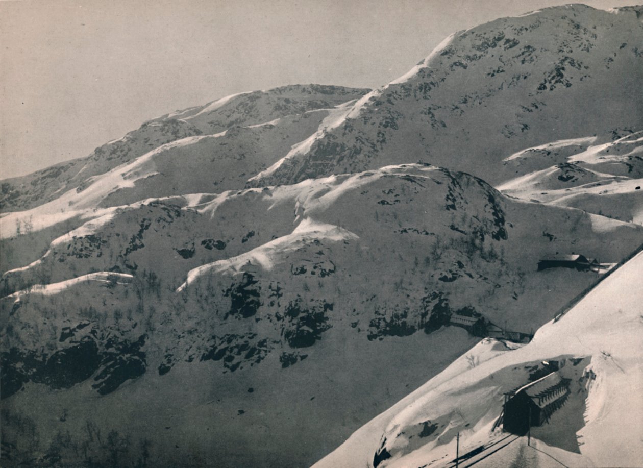 Reinunga-tunneli Bergenin rautatiellä, 1914. tekijältä Unbekannt