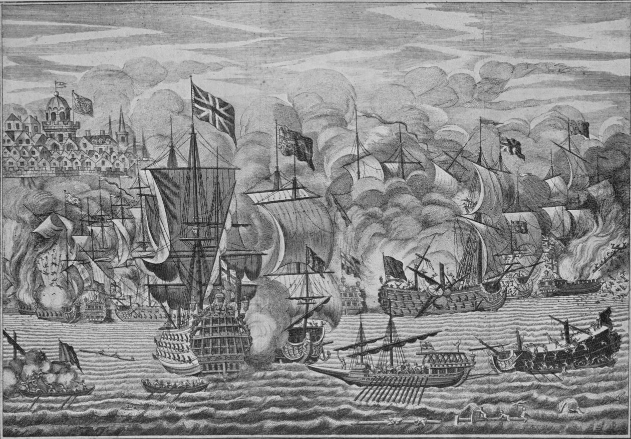 Gibraltarin helpotus, n. 1710 tekijältä Unbekannt