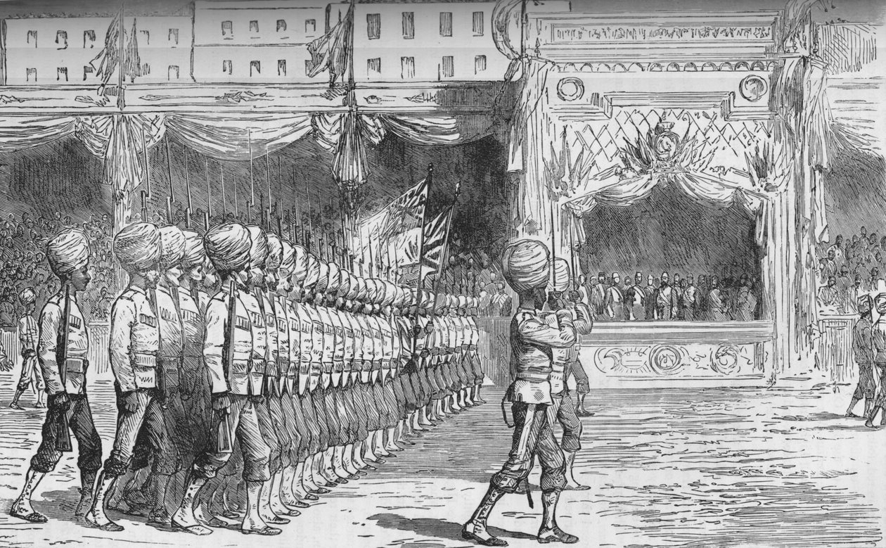 Katsaus Kairossa: March Past of the Beloochees, c1880 tekijältä Unbekannt