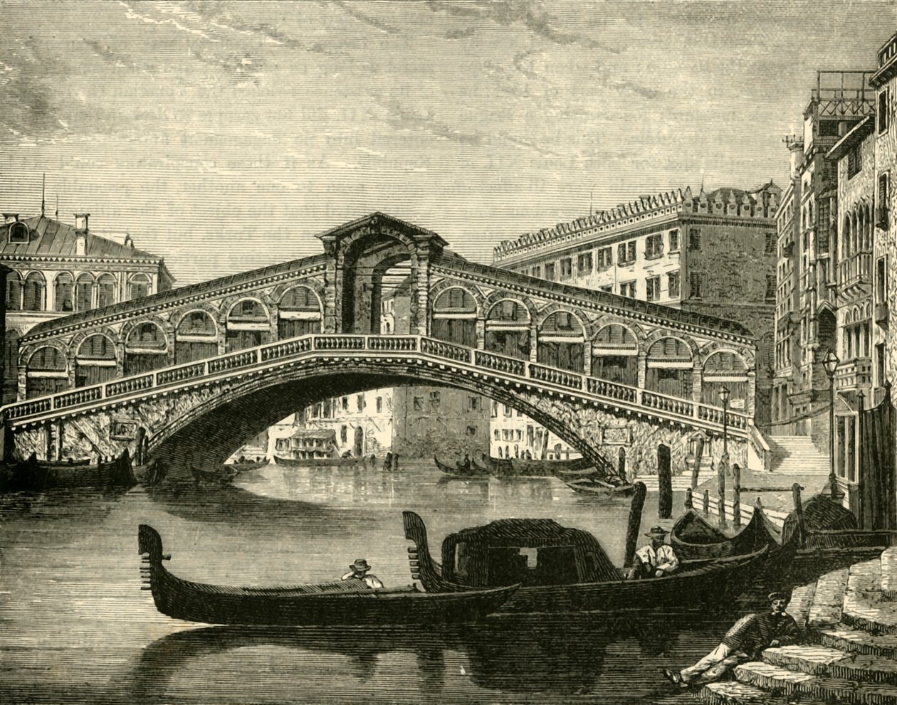 Rialto, Venetsia, 1890. tekijältä Unbekannt