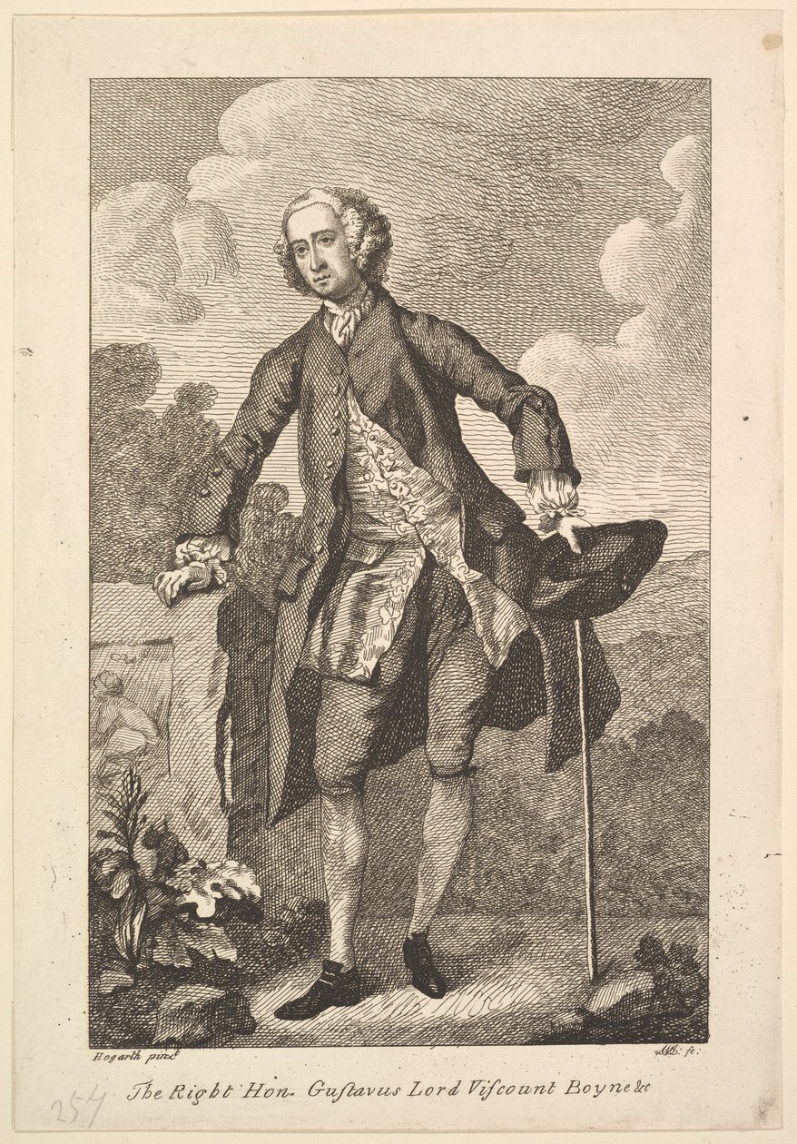 Oikea Hon. Gustavus Lord varakreivi Boyne ym., 1794. tekijältä Unbekannt