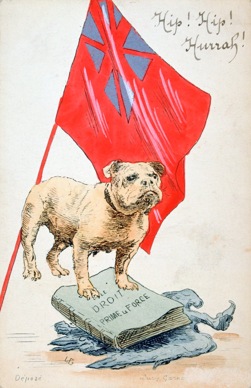 Oikeus edeltää voimaa, Ranskan ensimmäisen maailmansodan postikortti, 1914-1918 tekijältä Unbekannt