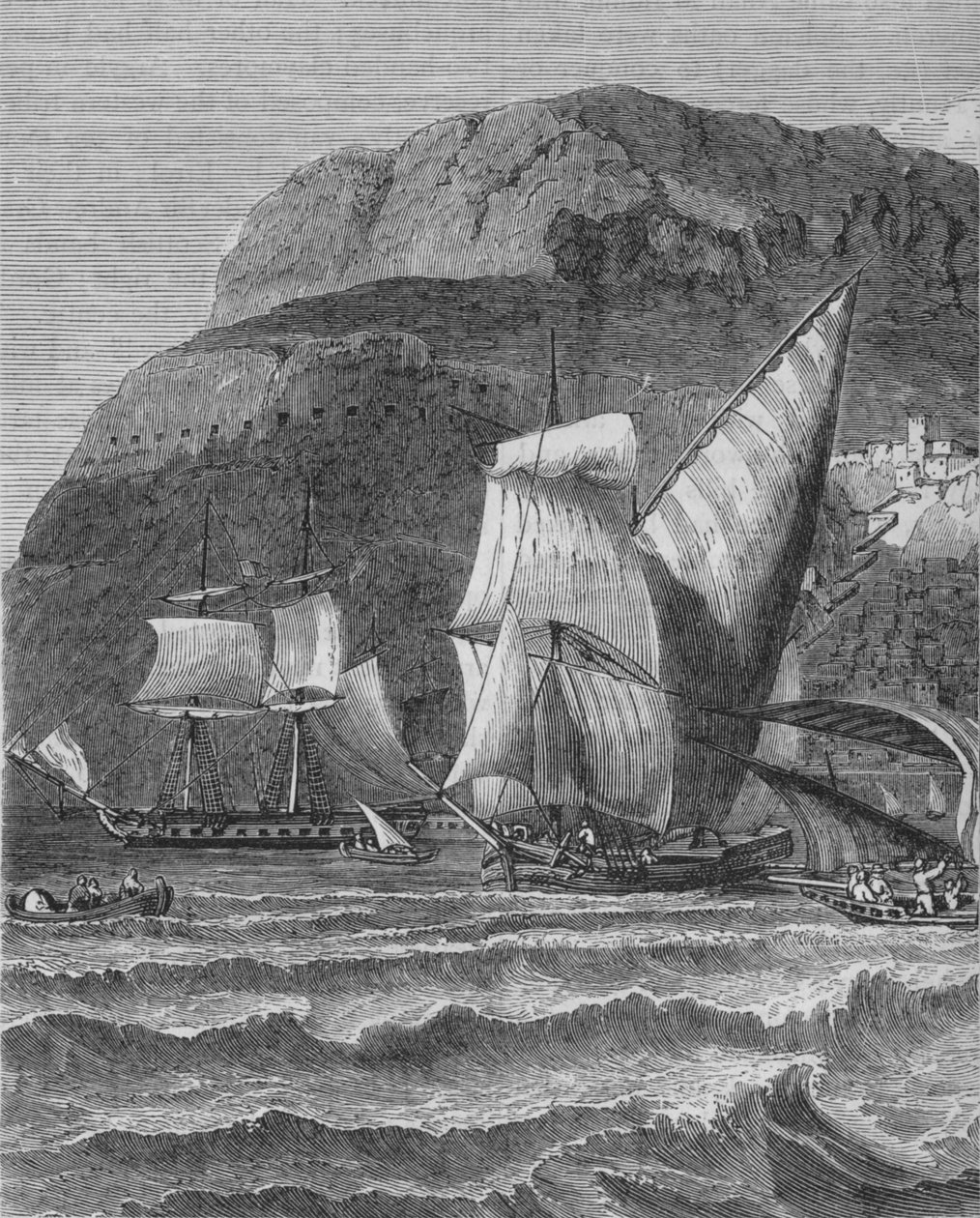 Gibraltarin kallio, 1880 tekijältä Unbekannt