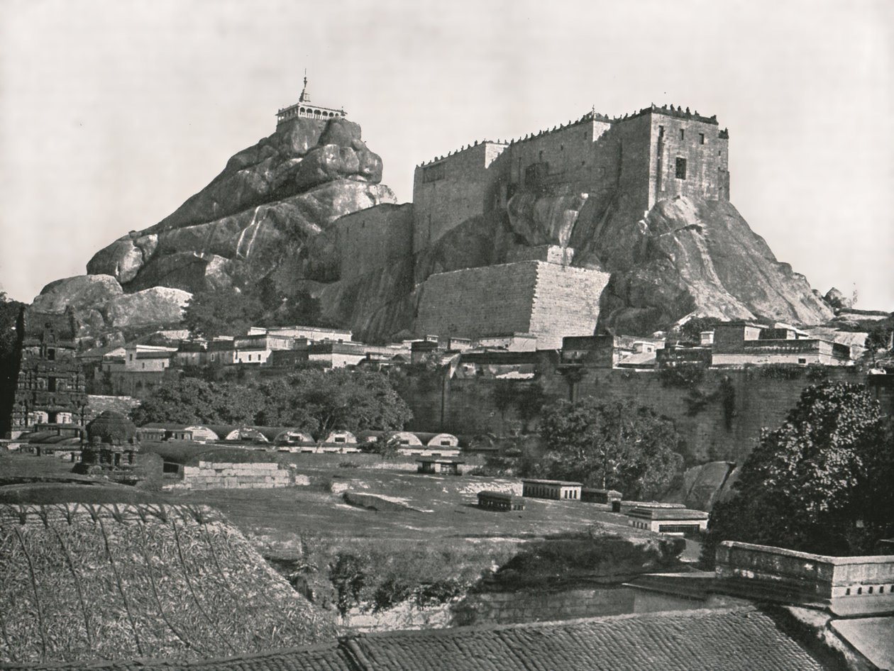 Kallio pohjoisesta nähtynä, Trichinopoly, Intia, 1895. tekijältä Unbekannt