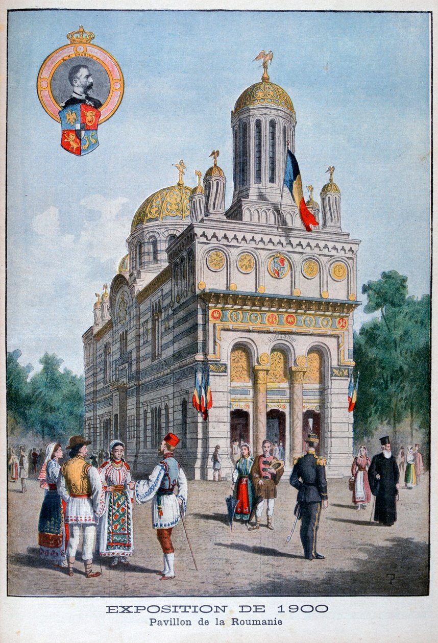 Romanian paviljonki vuoden 1900 yleisnäyttelyssä Pariisissa 1900 tekijältä Unbekannt