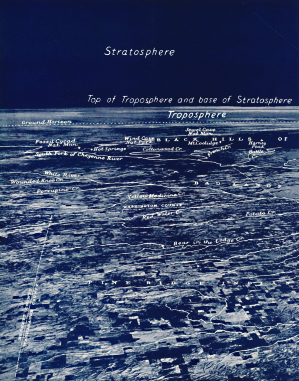 Maan pyörimiskyky stratosfääristä, 1935 tekijältä Unbekannt