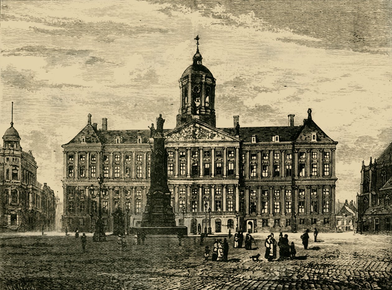 Kuninkaallinen palatsi, Amsterdam, 1890. tekijältä Unbekannt