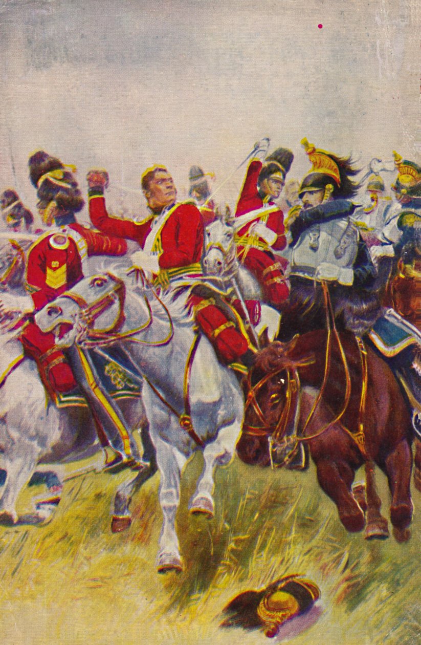Royal Scots Greys. The Charge of the Grays Waterloossa, 1815, 1939. tekijältä Unbekannt