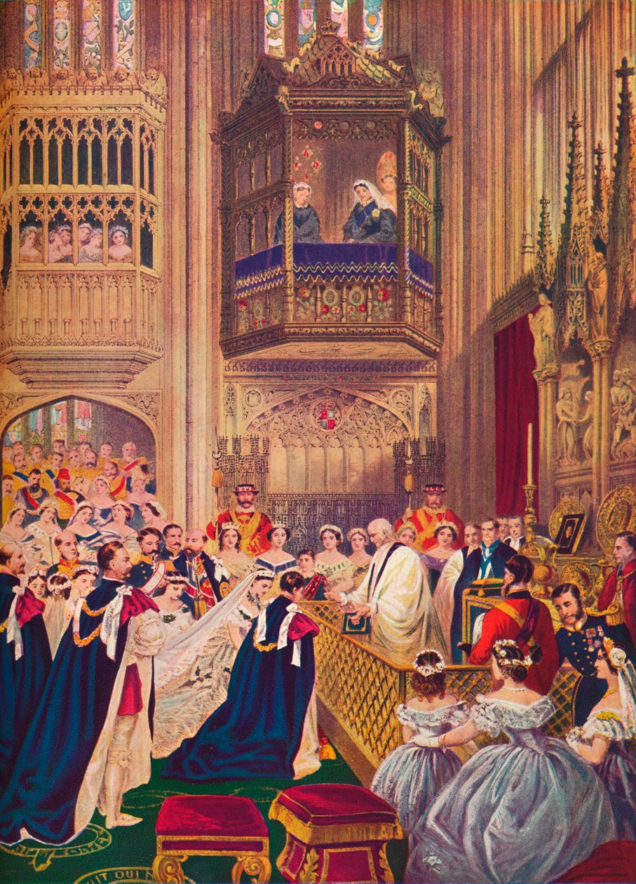 Kuninkaalliset häät, St Georges Chapel, Windsor, 10. maaliskuuta 1863 1910 tekijältä Unbekannt