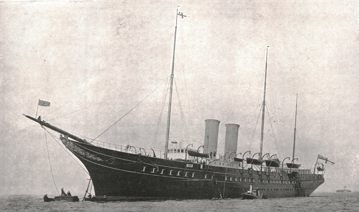Royal Yacht lähtee Cowesista, Isle of Wight, 6. elokuuta 1902. tekijältä Unbekannt