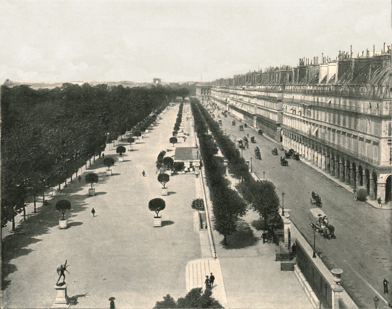 Rue de Rivoli, Pariisi, Ranska, 1895. tekijältä Unbekannt