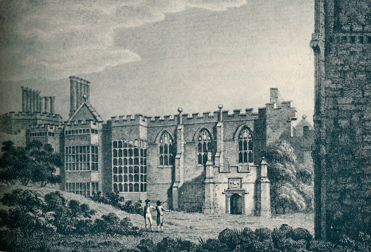 Cowdray Housen rauniot, lähellä Midhurstia, Sussex, 1907 tekijältä Unbekannt