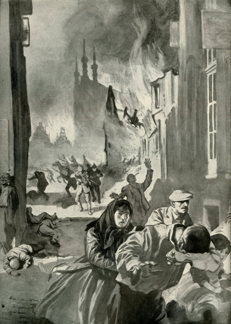 Louvainin ryöstö, 1919. tekijältä Unbekannt