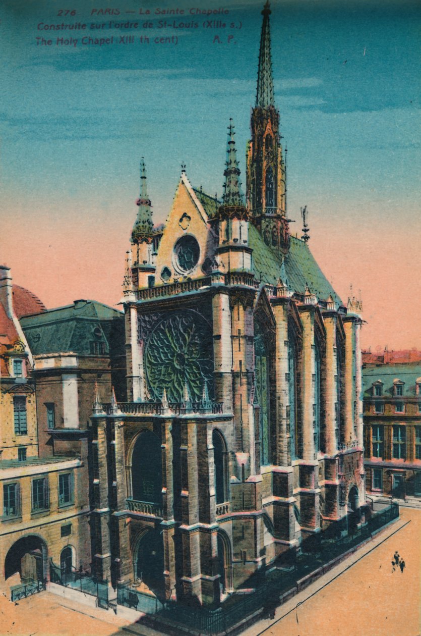 Sainte-Chapellen pyhä kappeli, Pariisi, vuodelta 1920 tekijältä Unbekannt