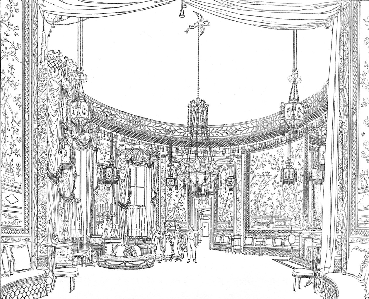 Saloon, noin 1820. Nashs Illustrationsista, 1939 tekijältä Unbekannt