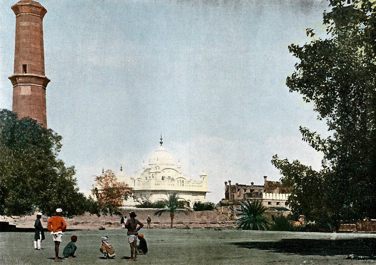 Ranjit Singhin samadhi, Lahore, Intia, 1890 tekijältä Unbekannt