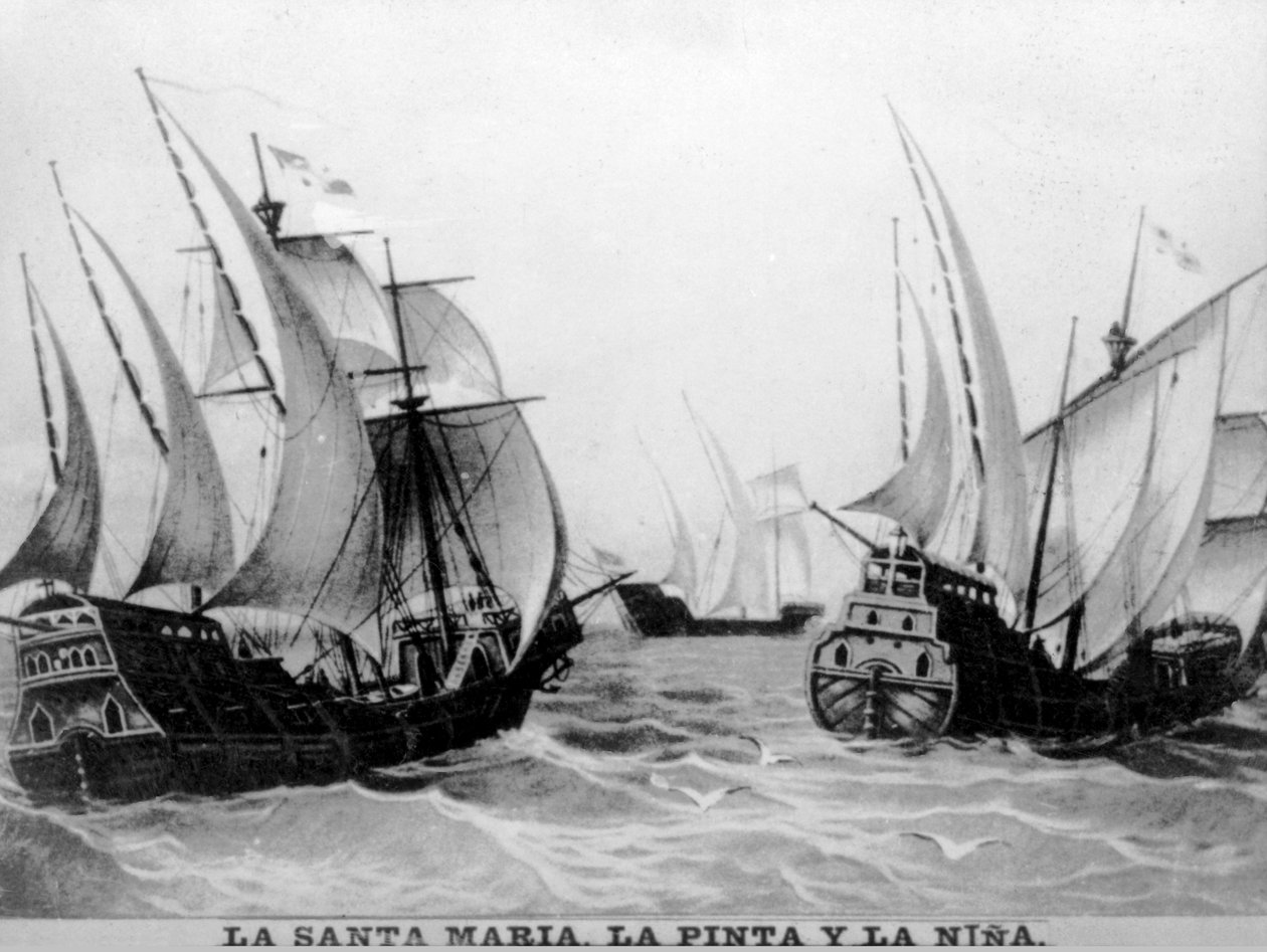Santa Maria, pinta ja Nina, 1400-luku, 1920-luku tekijältä Unbekannt