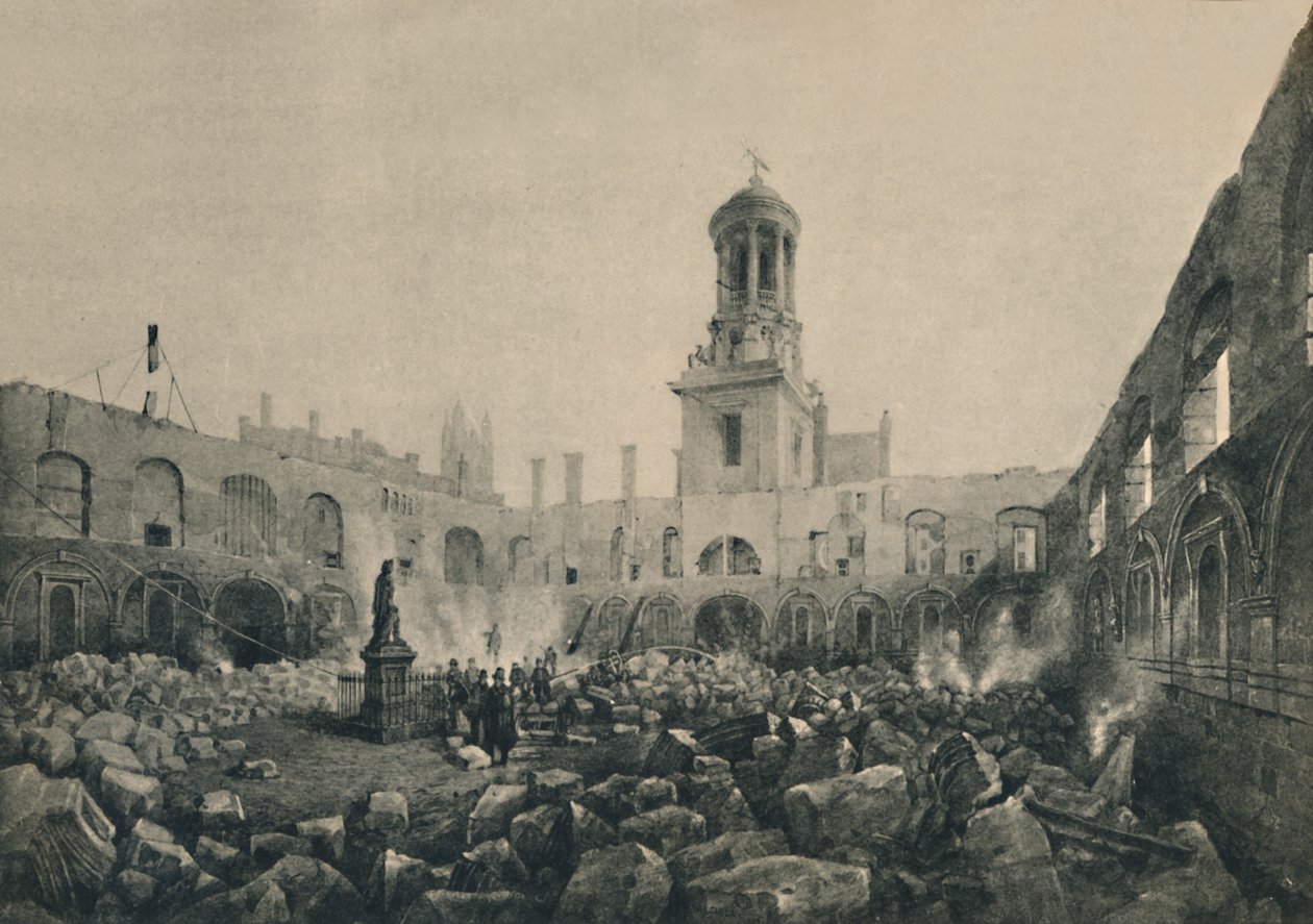 Toinen kuninkaallinen vaihto tulipalon jälkeen vuonna 1838, 1928 tekijältä Unbekannt