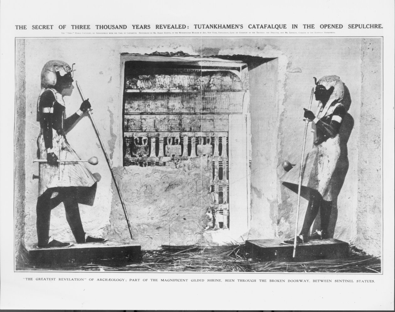 Kolmen tuhannen vuoden salaisuus paljastettu: Tutankhamenin katafalkki avatussa haudassa tekijältä Unbekannt