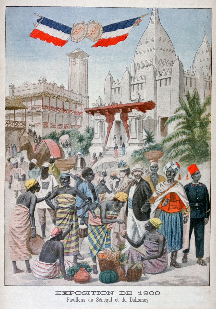 Sengalise-paviljonki vuoden 1900 yleisnäyttelyssä, Pariisi, 1900 tekijältä Unbekannt