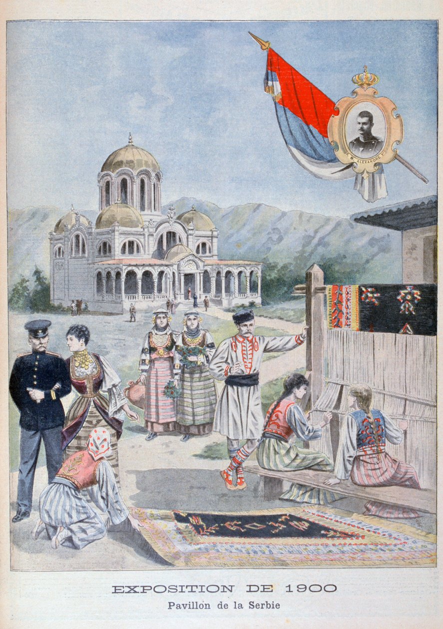 Serbian paviljonki vuoden 1900 yleisnäyttelyssä Pariisissa 1900 tekijältä Unbekannt