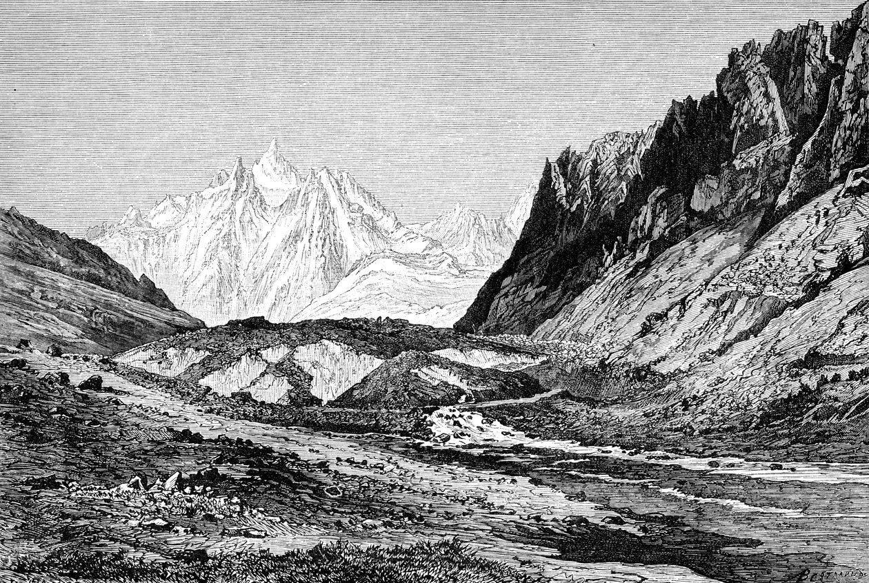 Shchurovsky-jäätikkö, Venäjä, 1895 tekijältä Unbekannt
