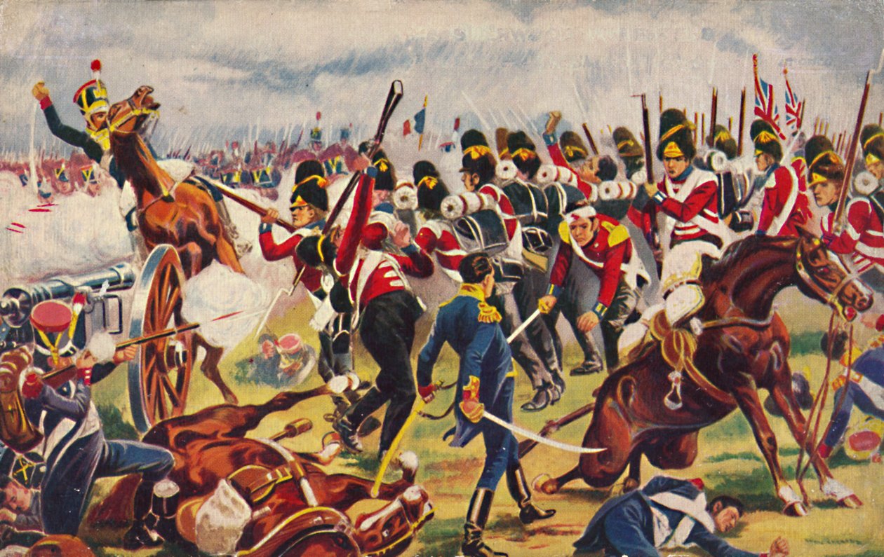 Sherwoodin metsänhoitajat. The Advance of The Sherwood Foresters at Salamanca, 1812, 1939. tekijältä Unbekannt