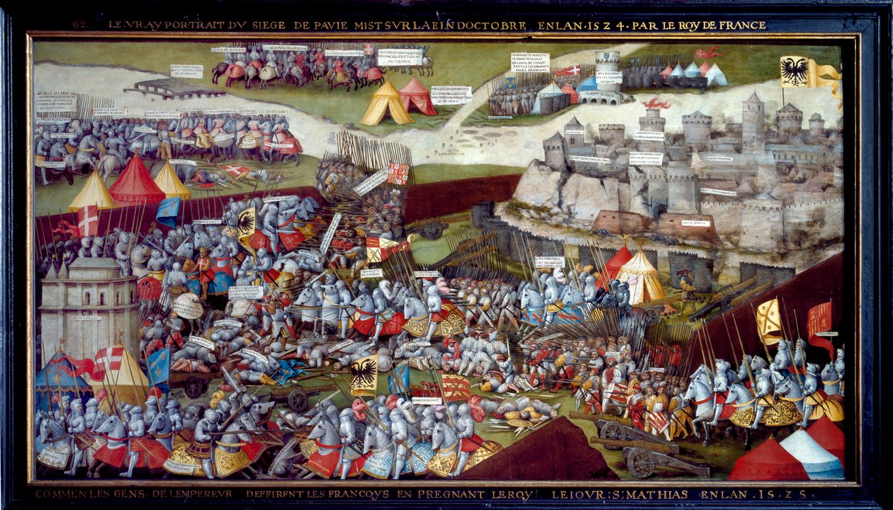 Pavian piiritys ja taistelu, 1525-1528 tekijältä Unbekannt