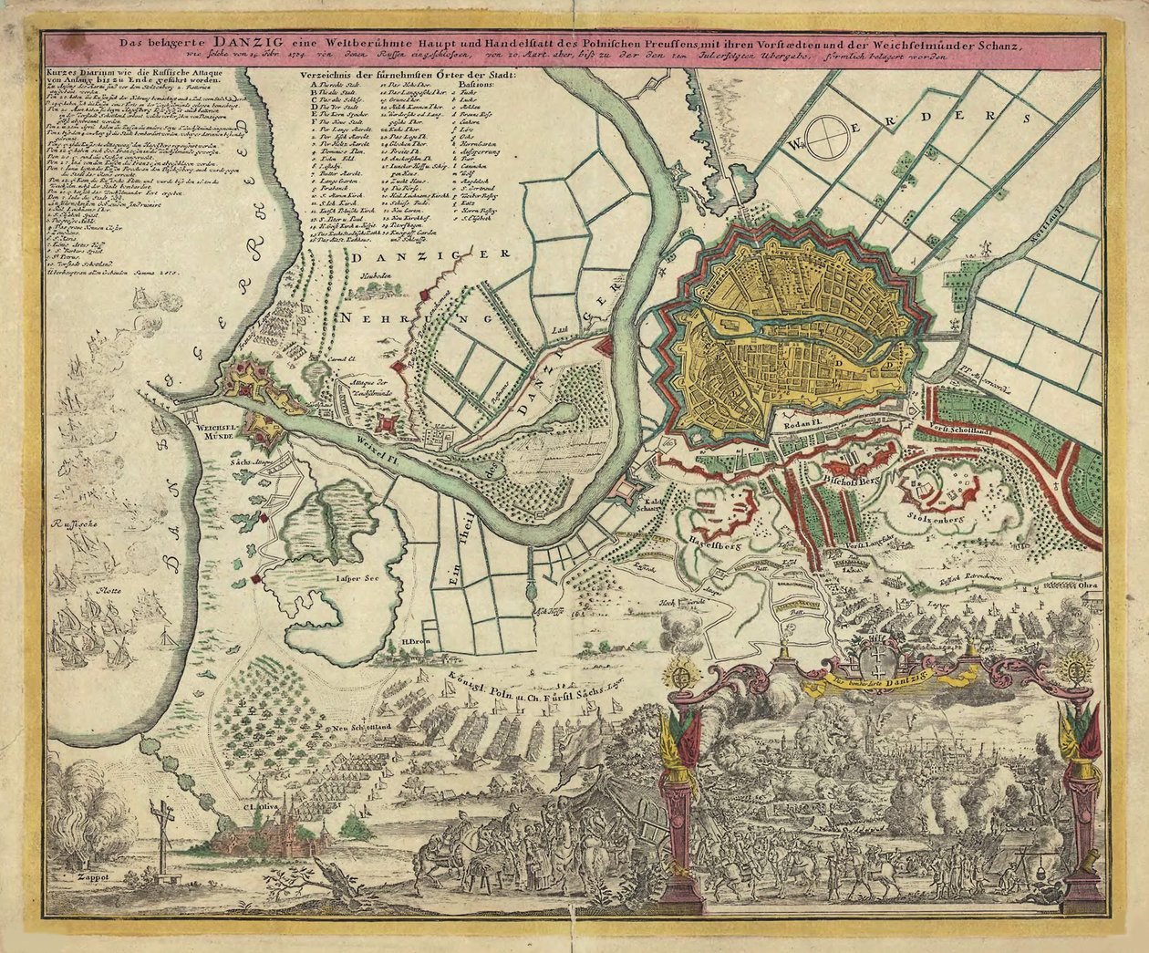 Danzigin piiritys, 1734, 1730-luvut tekijältä Unbekannt
