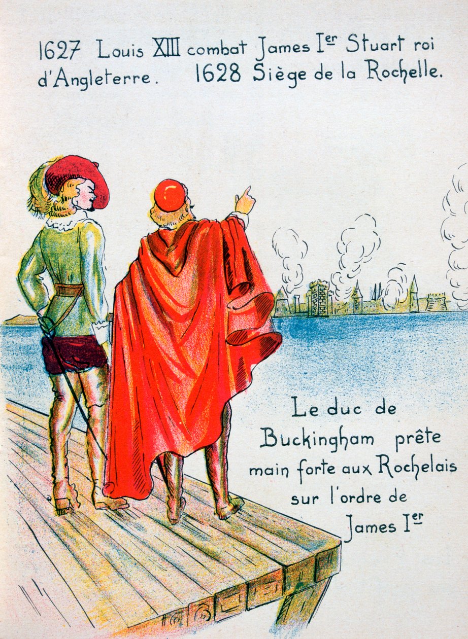La Rochellen piiritys, 1628 1900-luku tekijältä Unbekannt