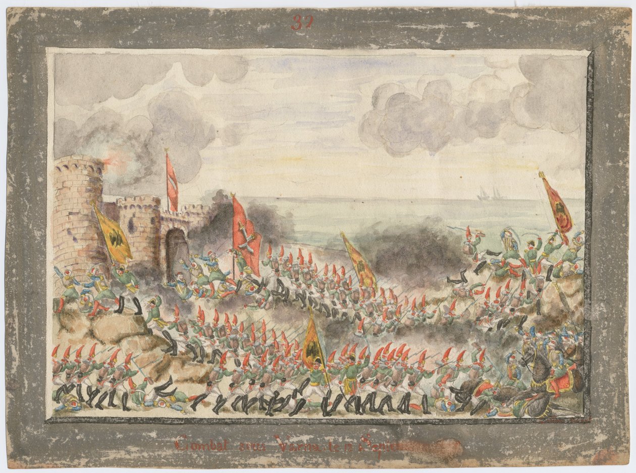 Varnan piiritys syyskuussa 1828, 1829 tekijältä Unbekannt