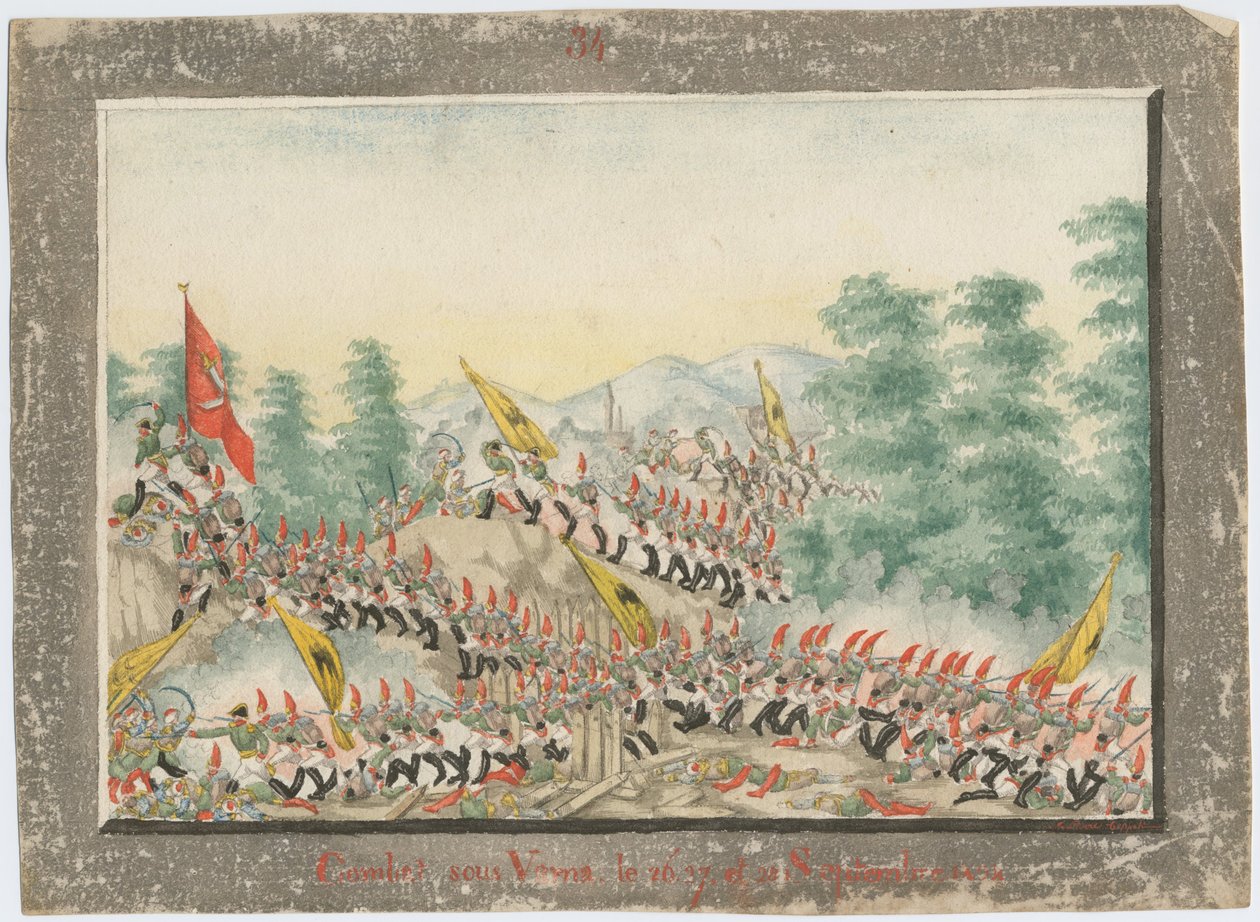 Varnan piiritys syyskuussa 1828, 1829 tekijältä Unbekannt