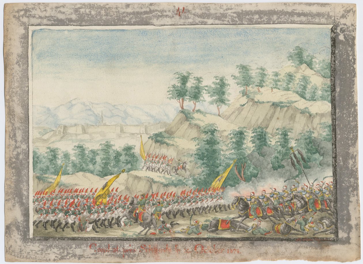 Shumenin linnoituksen piiritys vuosina 1828, 1829 tekijältä Unbekannt