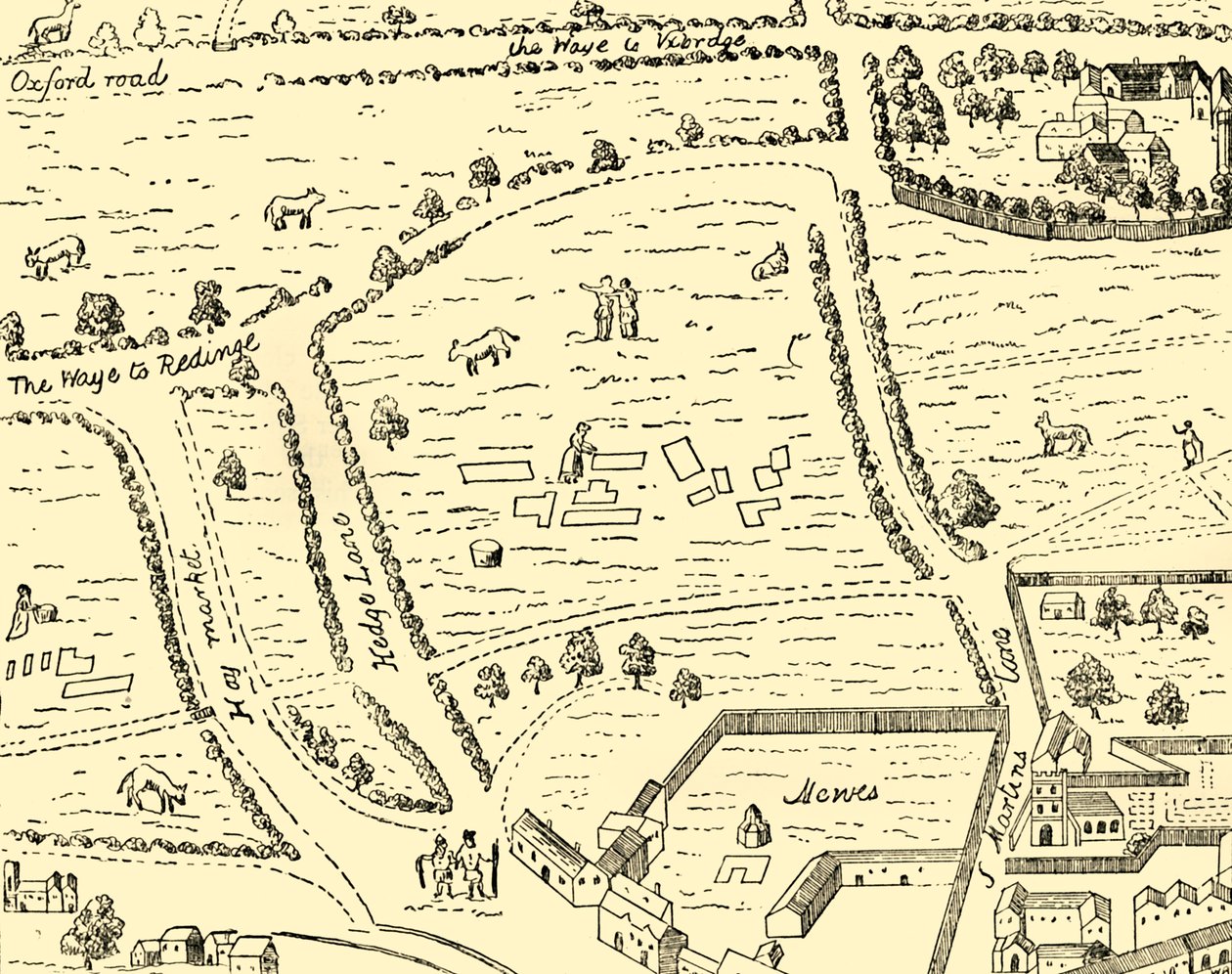 Leicester Squaren paikka, 1881. tekijältä Unbekannt