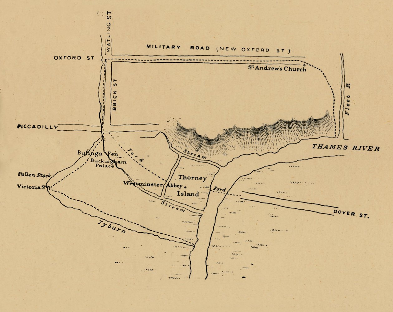 Westminsterin tilanne, 1908 tekijältä Unbekannt