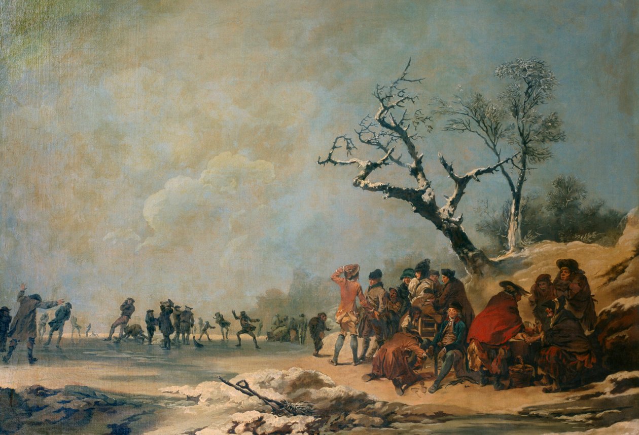 "The Skaters", 1700-luvun tai 1800-luvun alku tekijältä Unbekannt