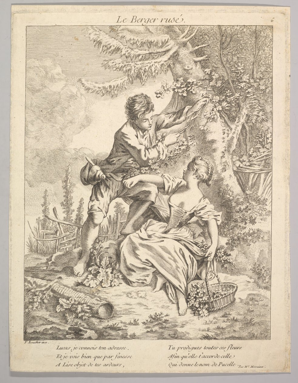 Viekas paimen, 1700-luku. tekijältä Unbekannt